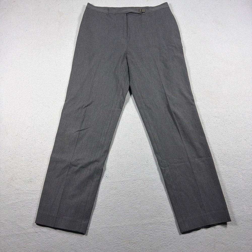 Lauren Ralph Lauren Pants Women 14P Straight Dress Charcoal Grey Business Casual